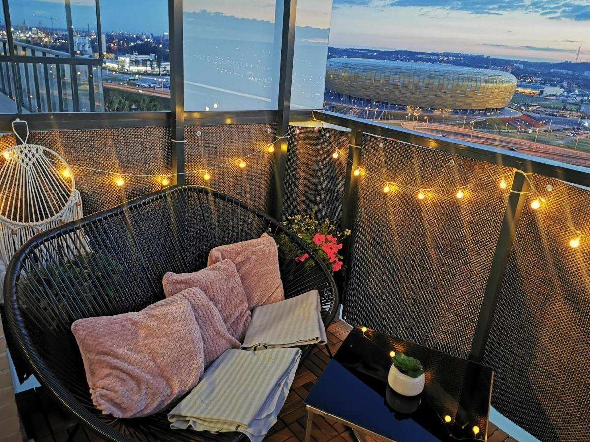 Apartament Przy Bursztynowym Stadionie Gdańsk Exterior foto